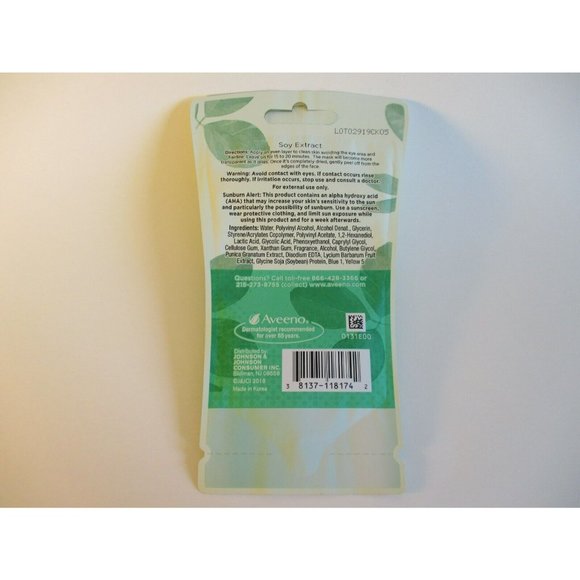 4 Aveeno Clear Complexion Purely Matte Peel Off Masks single use - Picture 3 of 3